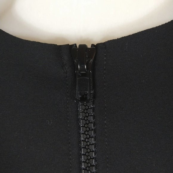 Maje Denier Raw Hem Dress in Black - Picture 7 of 7